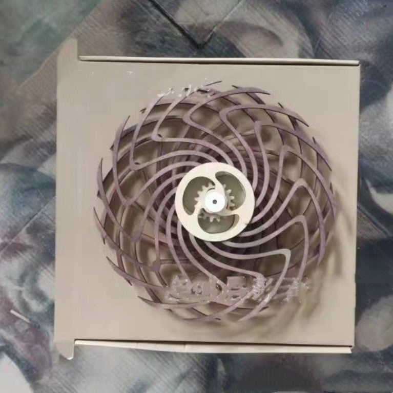 Independent Station New Product Kinetic Energy Sculpture 3D Rotating Geometric Pattern Wall Woodwork