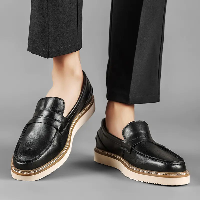 Men's Top Layer Cowhide Leather Footwear