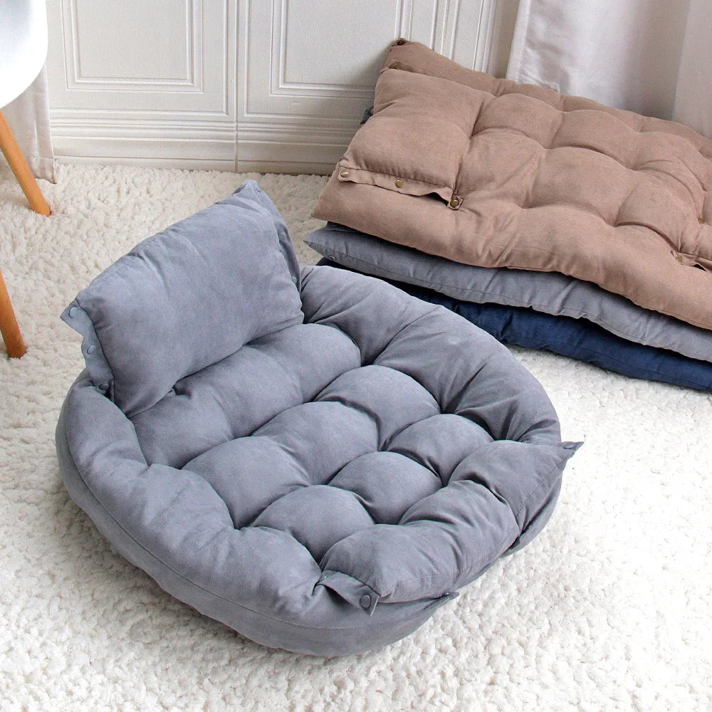 CozyNest 3-in-1 Dog & Cat Bed Mat - The Ultimate Comfort Haven