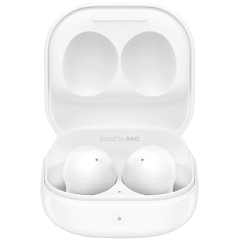 SAMSUNG Galaxy Buds2 True Wireless Earbuds Noise Cancelling Ambient Sound Bluetooth Lightweight Comfort Fit Touch Control International Version (White) (Renewed)