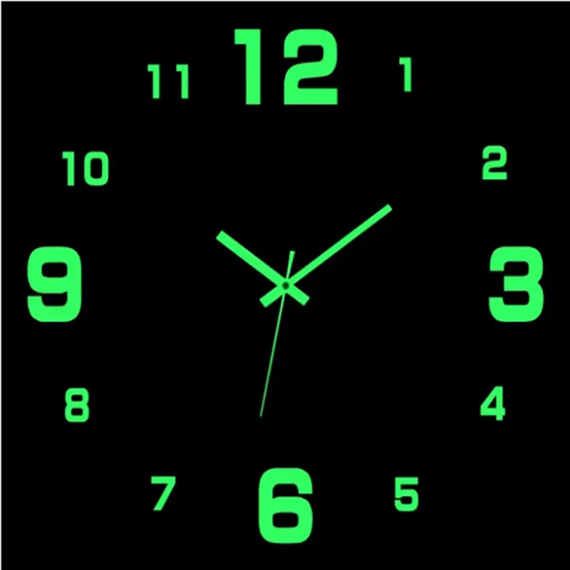 3D Wall Decal Decorative Clock