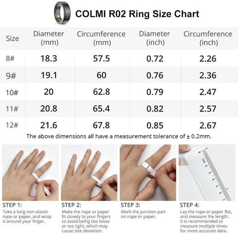 Smart Ring Titanium Steel Health Monitoring