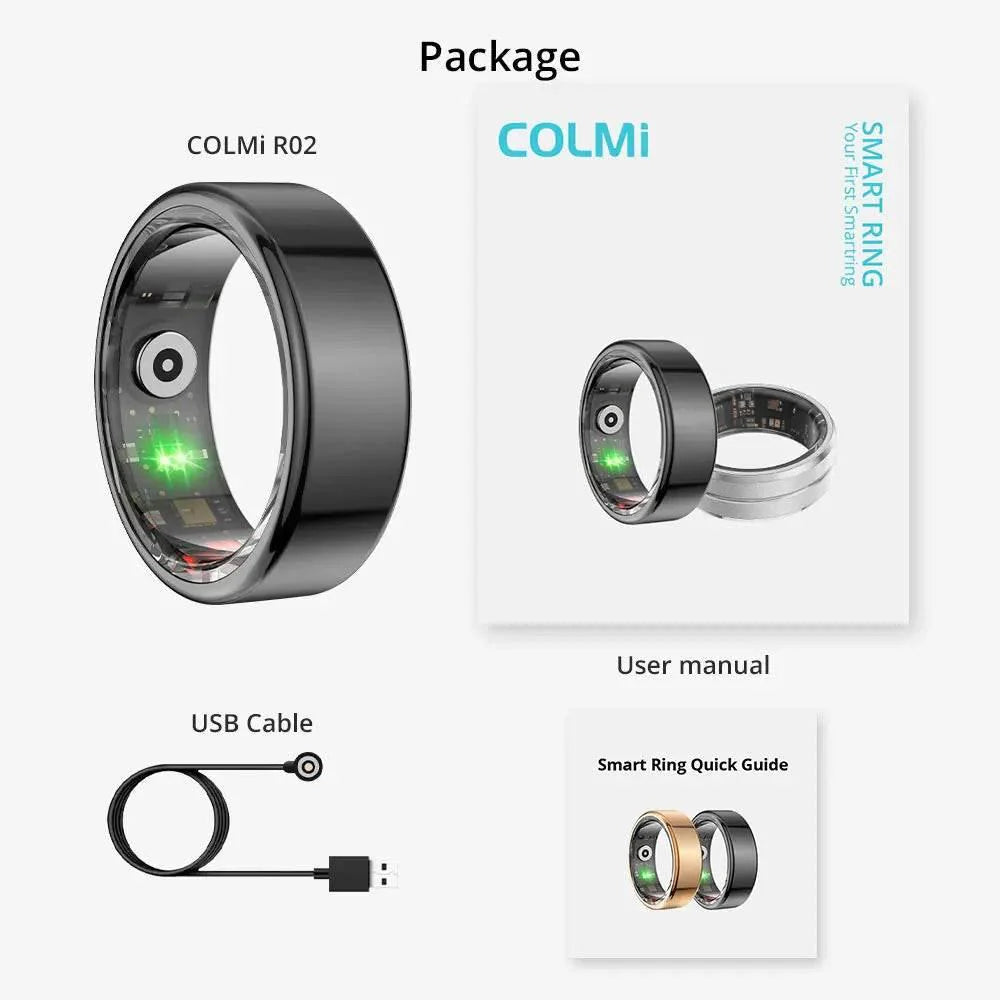 Smart Ring Titanium Steel Health Monitoring